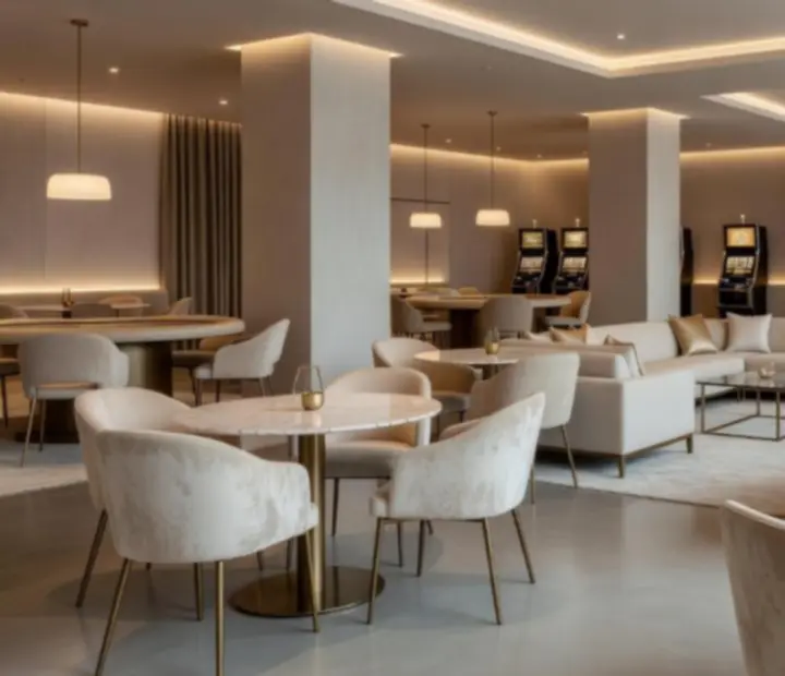 Sofisticiran interijer Croatia Royal restorana u sklopu casino centra