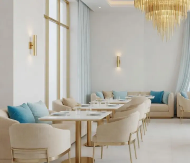 Elegantni interijer Croatia Royal restorana u casino centru