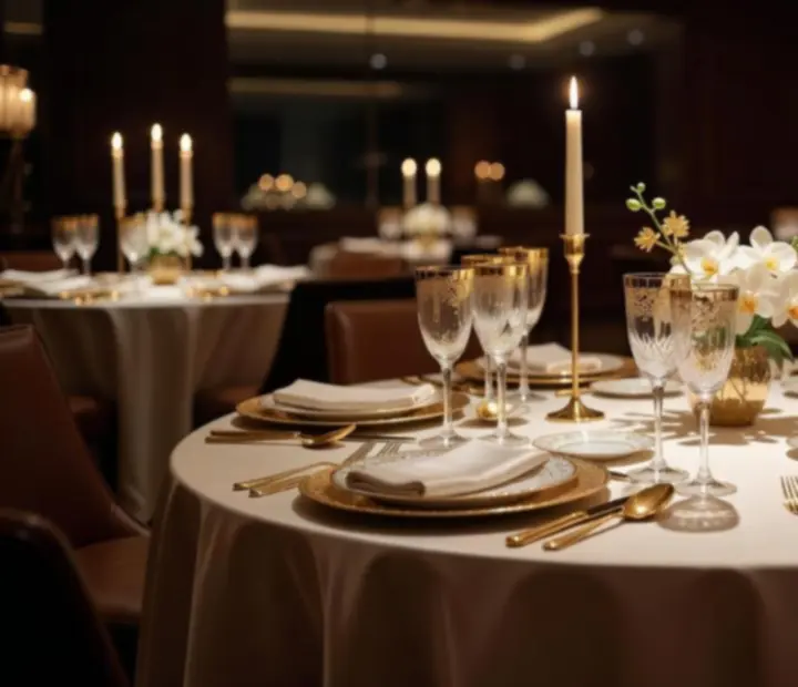 VIP večer u intimno osvijetljenom dijelu restorana