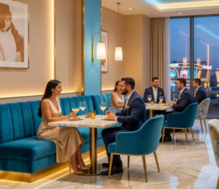 Moderan interijer Croatia Royal casino restorana
